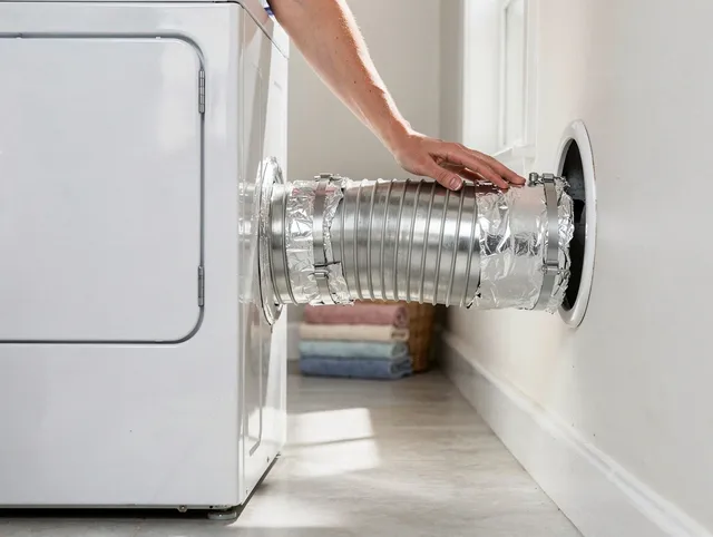 Professional dryer vent hose installation by La Habra Dryer Vent Cleaning in La Habra