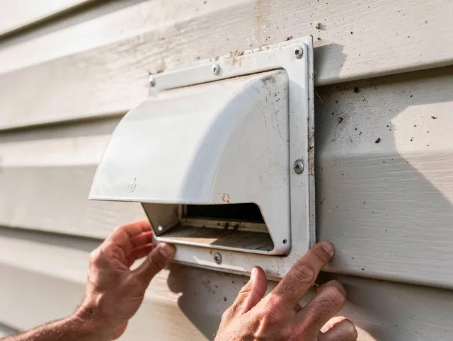 La Habra Dryer Vent Cleaning technician delivering thorough residential dryer vent cleaning service in La Habra
